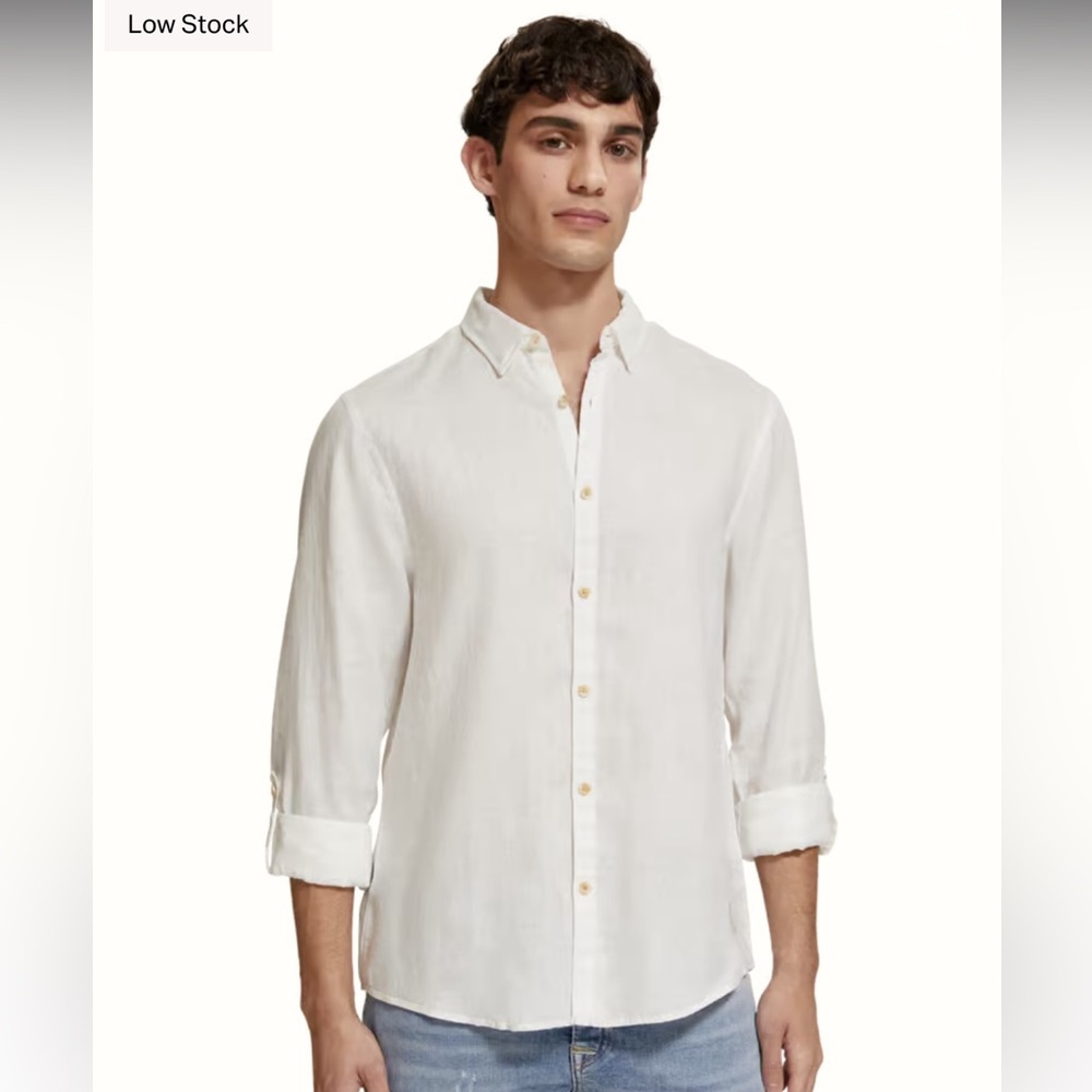 Scotch & Soda 100% linen button down shirt